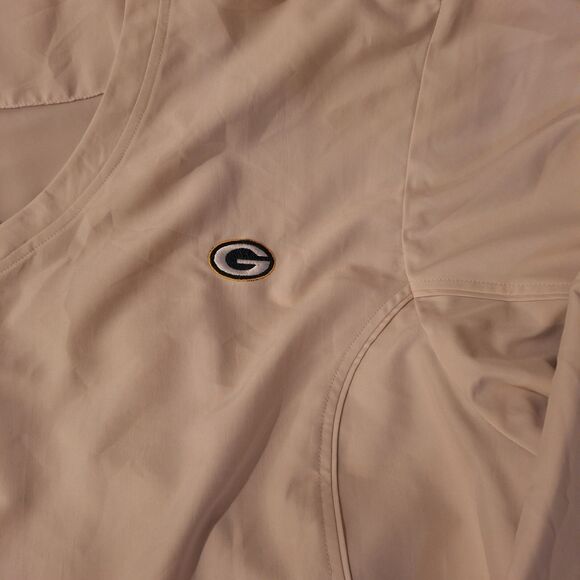 CUTTER & BUCK/Green Bay Packers CB WindTec Men XXL Golf V-Neck Tan Pullover - Picture 5 of 10